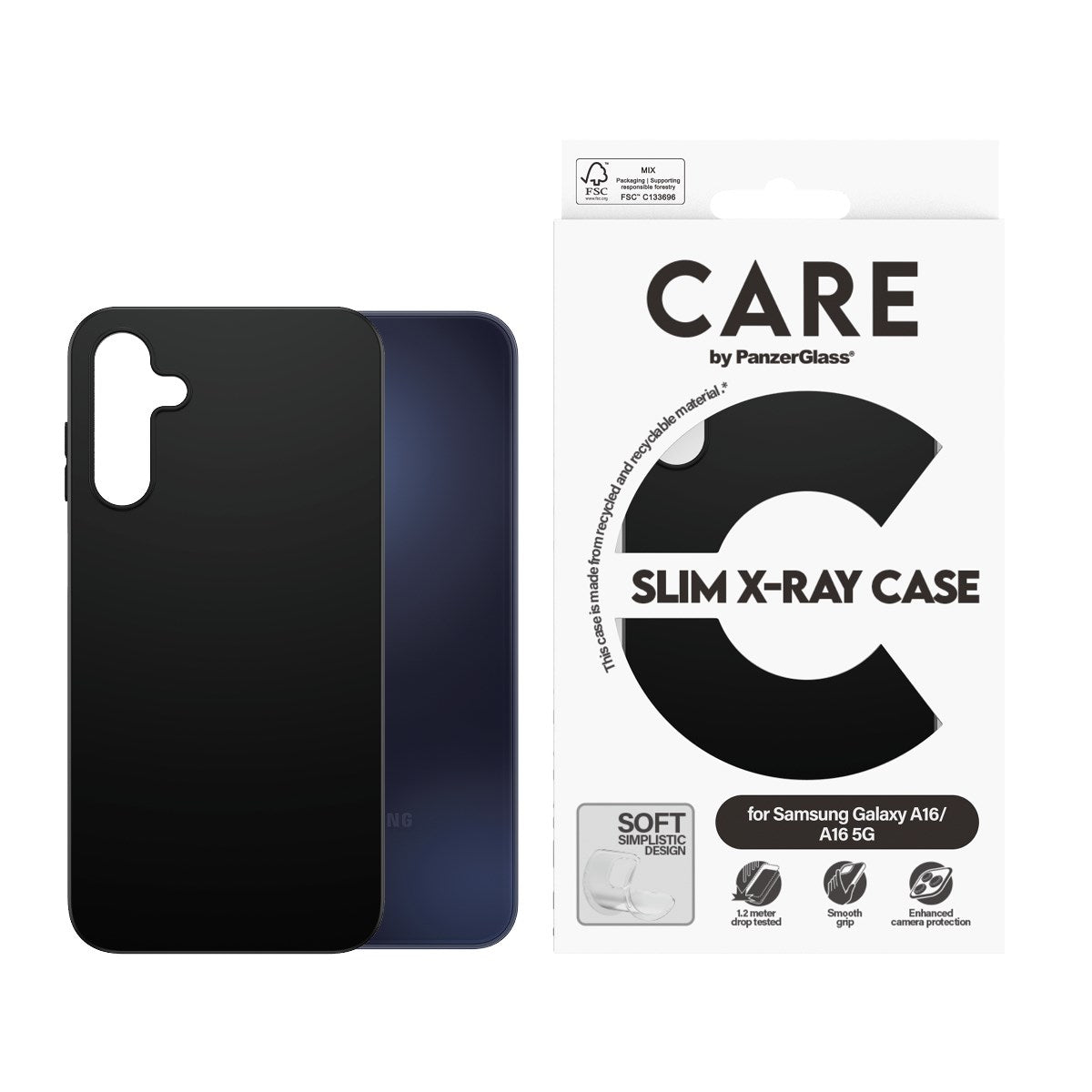 CARE by PanzerGlass® Case Black Samsung Galaxy A16 4G | A16 5G